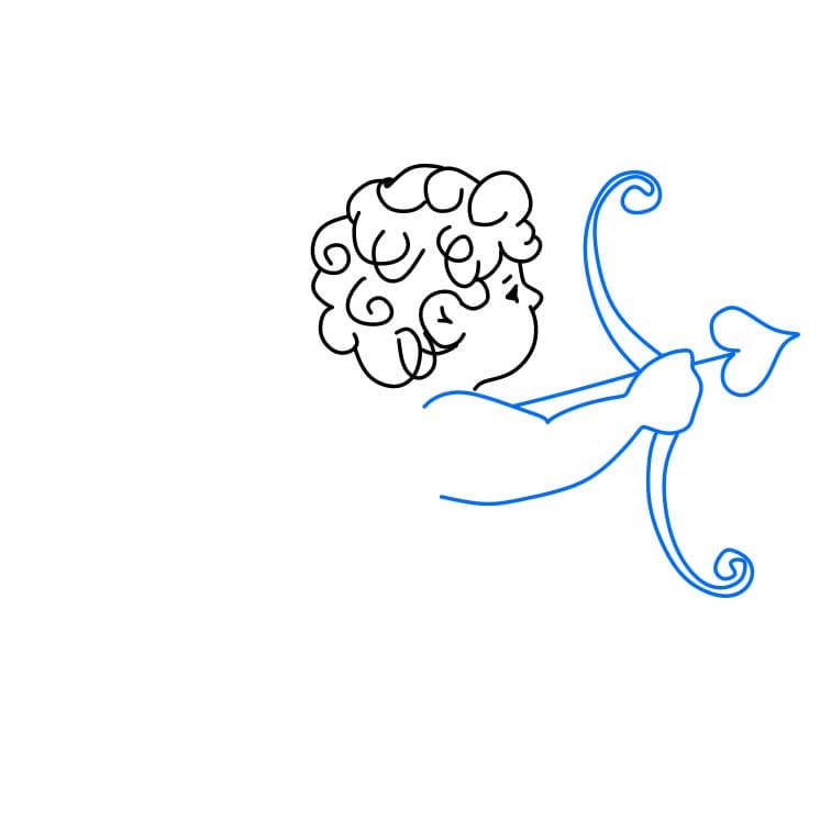 Hướng dẫn cách vẽ thiên thần chi tiết từng bước cho bé - Bước 3