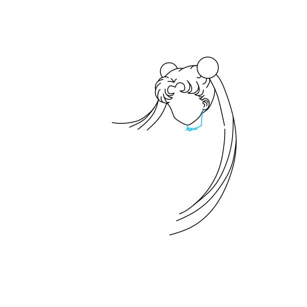 Hướng dẫn vẽ Thủy Thủ Mặt Trăng - Bước 4