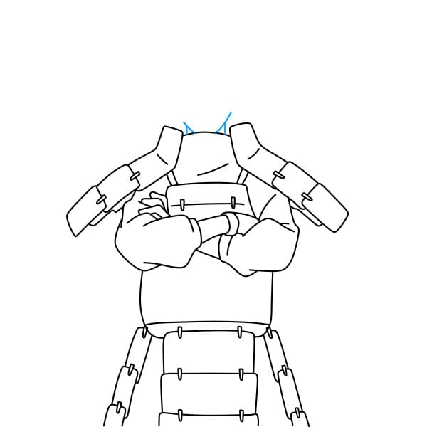 Hướng dẫn vẽ nhân vật Uchiha Madara đơn giản và đẹp cho bé - Bước 3