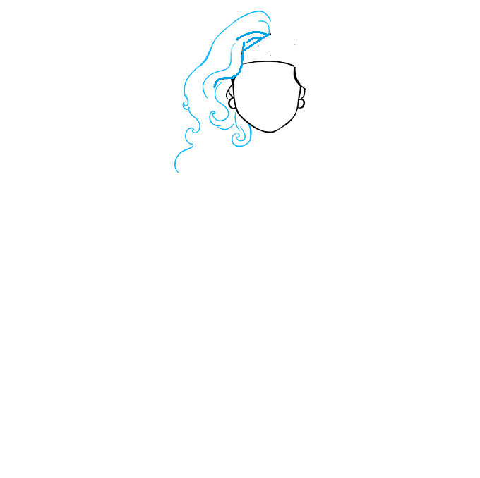 Hướng dẫn cách vẽ Wonder Woman đơn giản và đẹp cho bé - Bước 3