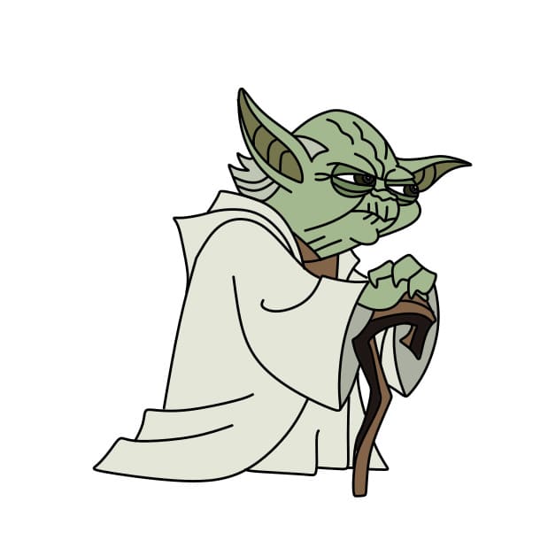 Hướng dẫn vẽ nhân vật Yoda trong phim Star war