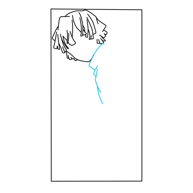 Hướng dẫn cách vẽ Zenitsu đơn giản và đẹp cho bé - Bước 4