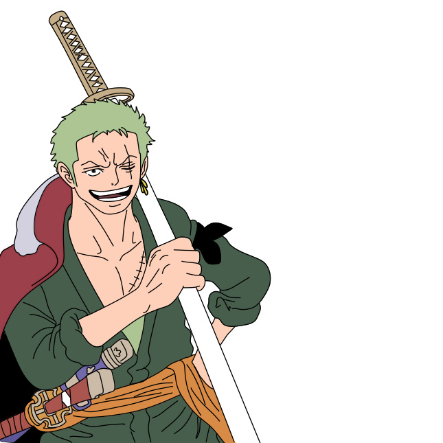 Hướng dẫn vẽ nhân vật Roronoa Zoro đơn giản và đẹp cho bé