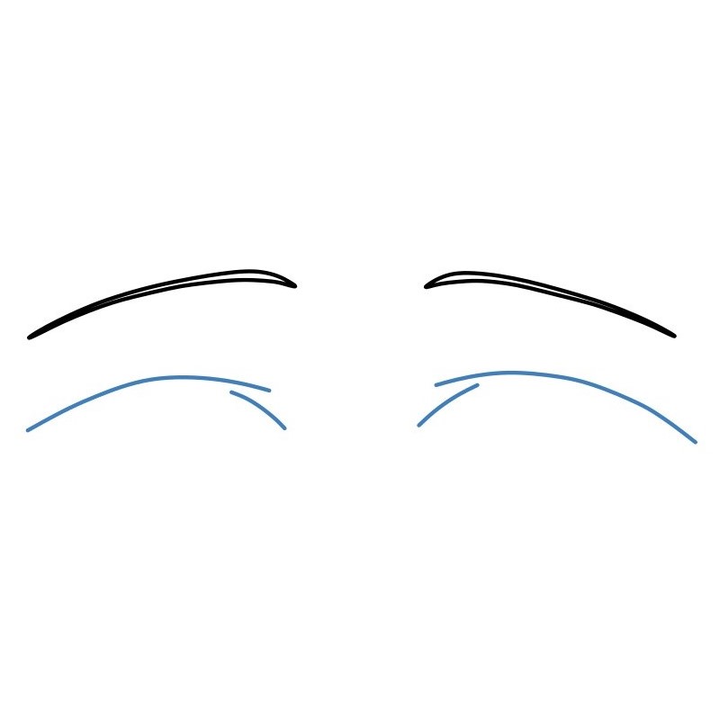 Cánh vẽ đôi mắt Anime long lanh - Bước 2