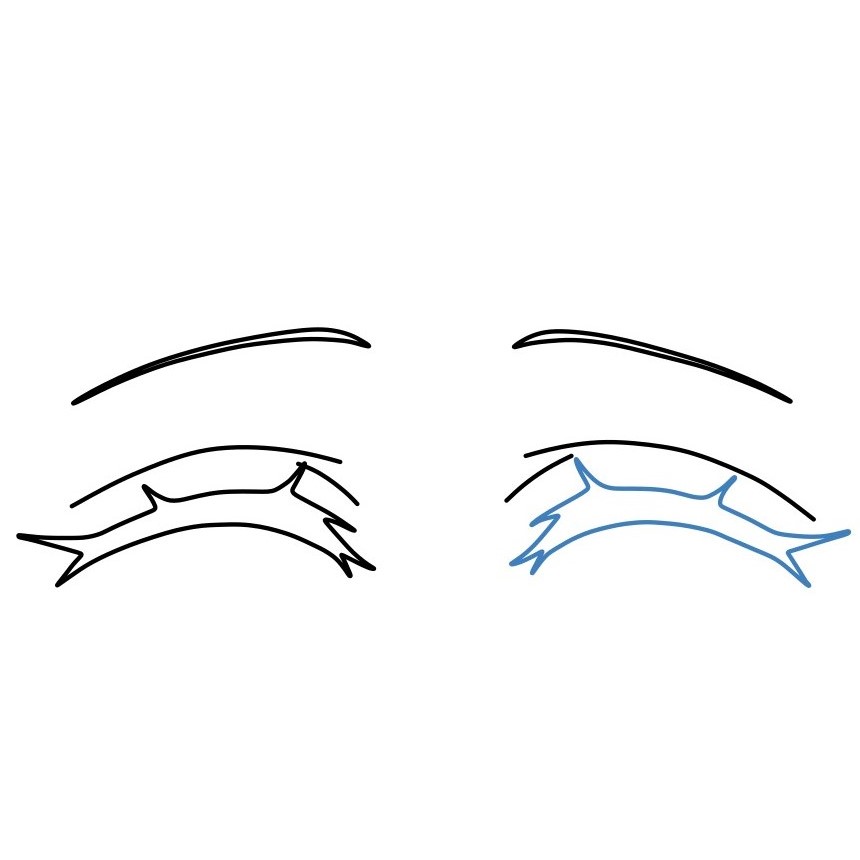 Cánh vẽ đôi mắt Anime long lanh - Bước 4