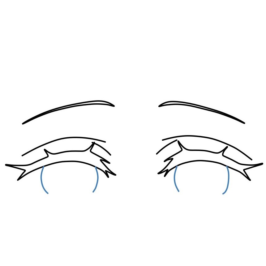 Cánh vẽ đôi mắt Anime long lanh - Bước 5