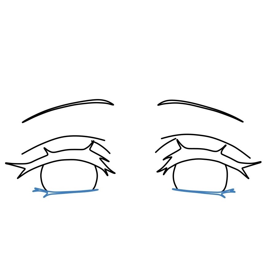 Cánh vẽ đôi mắt Anime long lanh - Bước 6