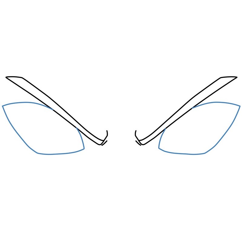 Hướng dẫn vẽ đôi mắt Anime giận dữ - Bước 3