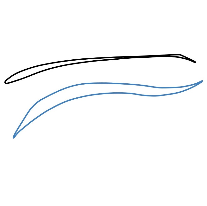 Hướng dẫn vẽ ánh Anime mắt sắc sảo - Bước 2