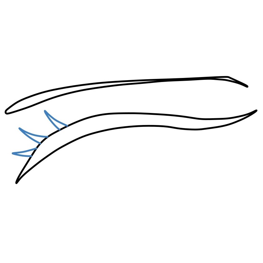 Hướng dẫn vẽ ánh Anime mắt sắc sảo - Bước 3