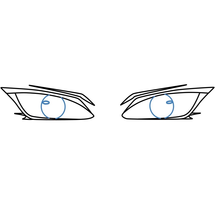 Hướng dẫn vẽ đôi mắt Mangekyou sharingan- Anime Naruto - Bước 5