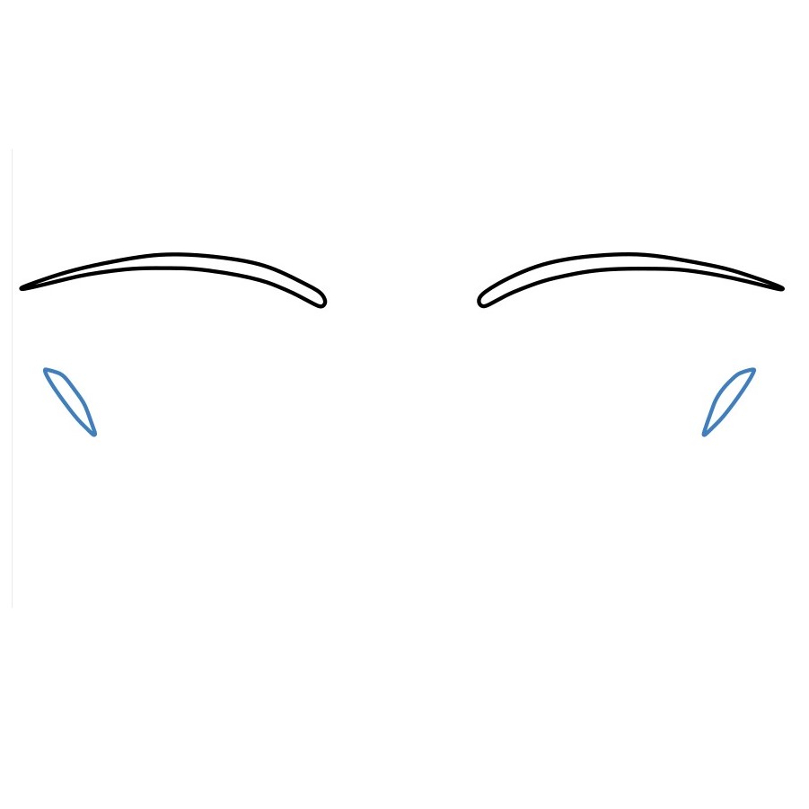 Hướng dẫn vẽ đôi mhắt Anime thân thiện - Bước 2