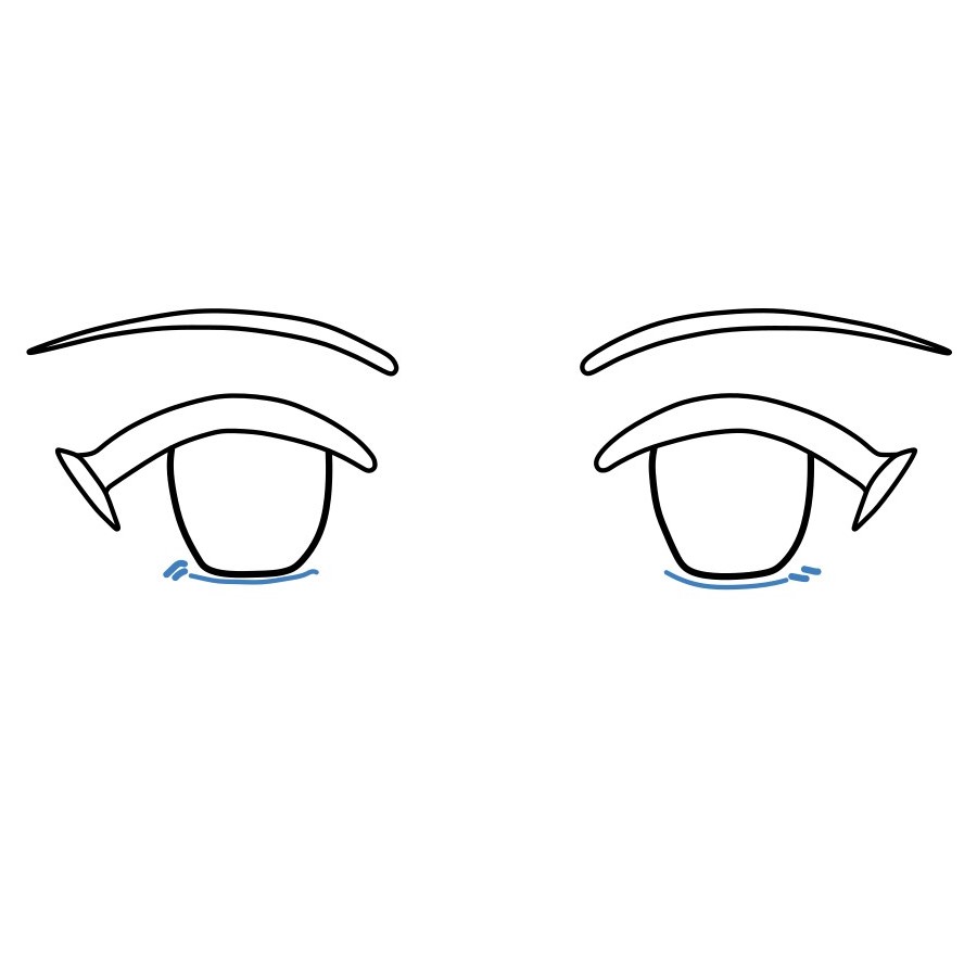 Hướng dẫn vẽ đôi mhắt Anime thân thiện - Bước 5