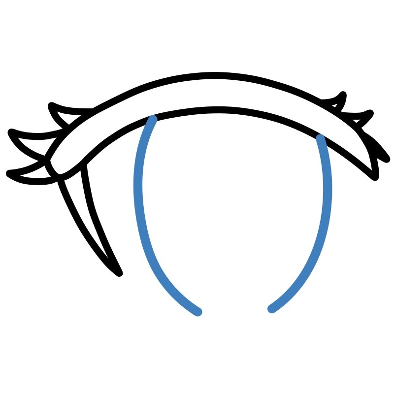 Cách vẽ đôi mắt Anime đơn giản - Bước 5