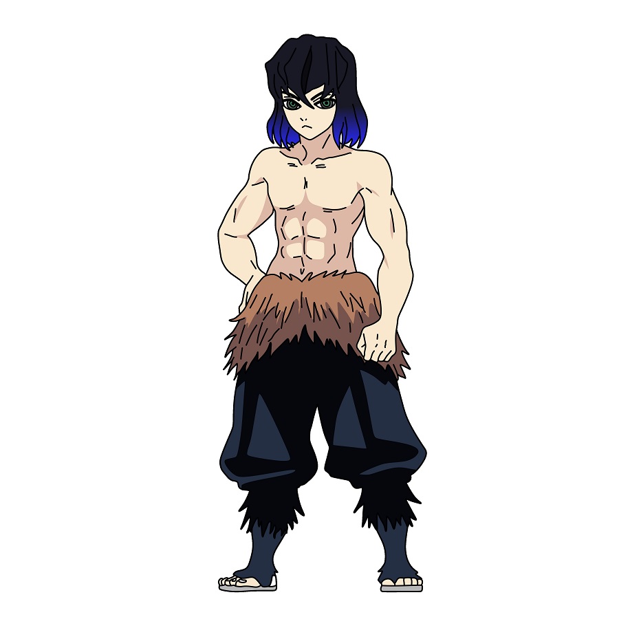 Hướng dẫn vẽ Inosuke Hashibira đẹp và chi tiết.