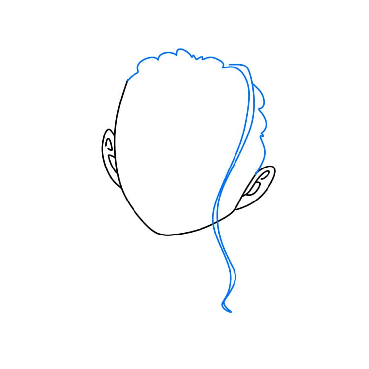 Hướng dẫn cách vẽ Nico Robin xinh đẹp và đơn giản cho bé - Bước 3