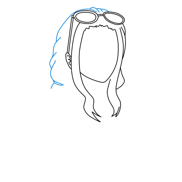 Hướng dẫn cách vẽ nhân vật Nico Robin đơn giản - Bước 3