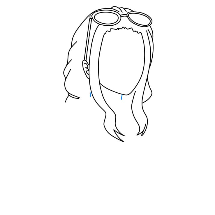 Hướng dẫn cách vẽ nhân vật Nico Robin đơn giản - Bước 4