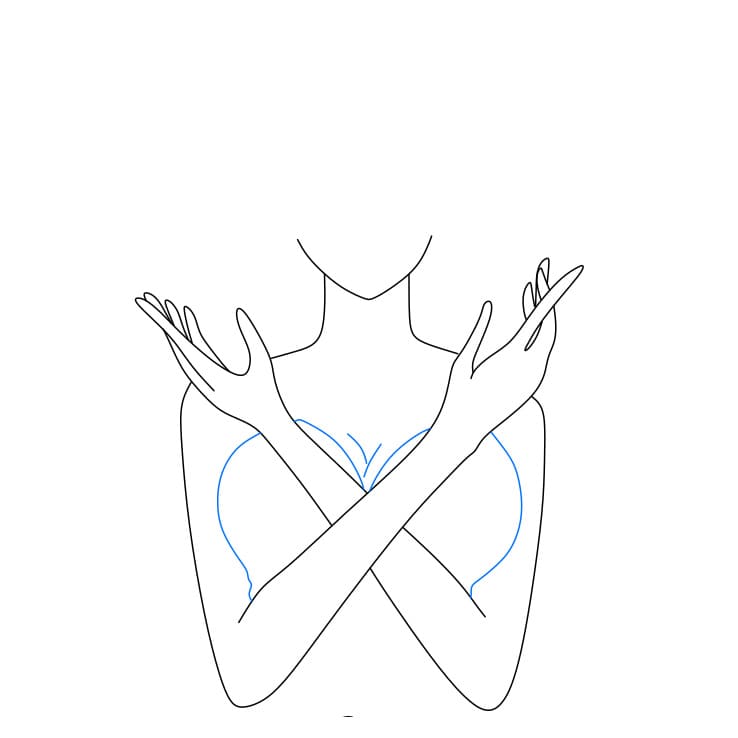 Hướng dẫn cách vẽ Nico Robin chi tiết từng bước cho bé - Bước 3