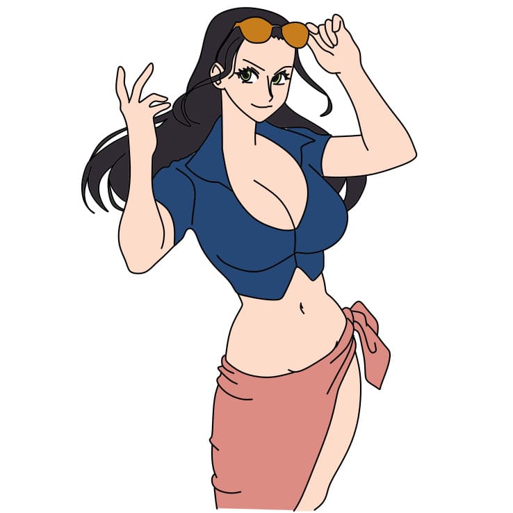 Cách vẽ Nico Robin