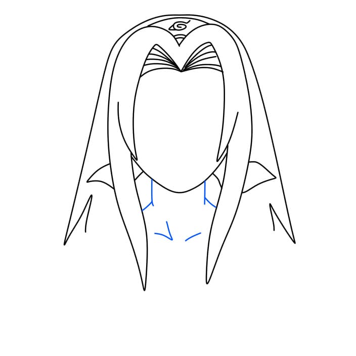 Hướng dẫn vẽ nhân vật Sakura đơn giản và đẹp cho bé - Bước 4