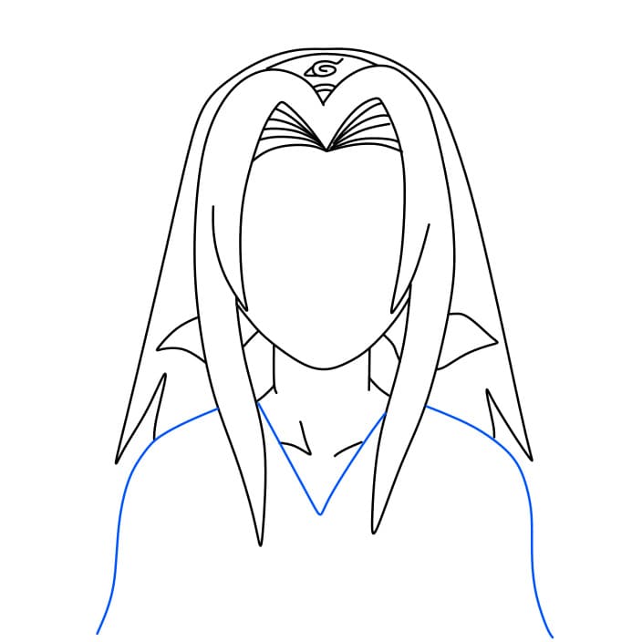 Hướng dẫn vẽ nhân vật Sakura đơn giản và đẹp cho bé - Bước 5