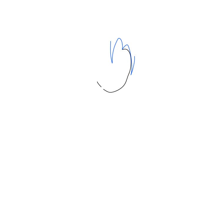 Hướng dẫn vẽ Sakura dễ thương - Bước 2