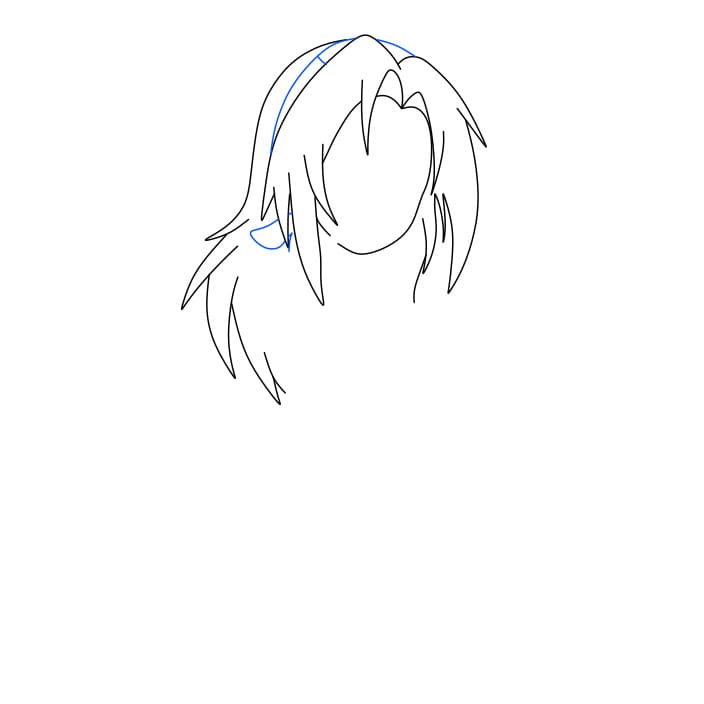 Hướng dẫn vẽ Sakura dễ thương - Bước 3