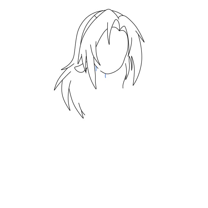 Hướng dẫn vẽ Sakura dễ thương - Bước 4