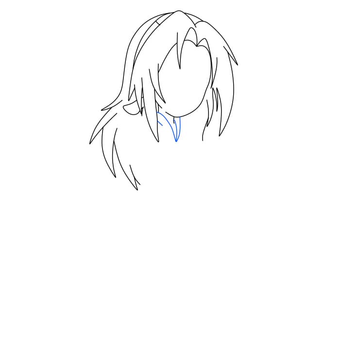 Hướng dẫn vẽ Sakura dễ thương - Bước 5