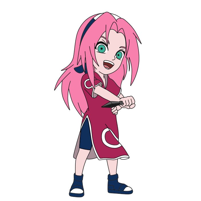 Hướng dẫn vẽ Sakura dễ thương