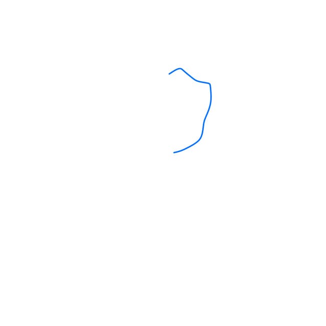 Hướng dẫn vẽ Sakura đơn giản - Bước 1