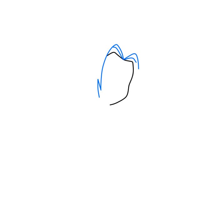 Hướng dẫn vẽ Sakura đơn giản - Bước 2