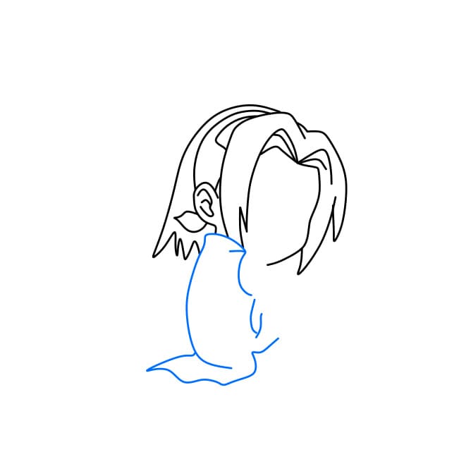 Hướng dẫn vẽ Sakura đơn giản - Bước 5