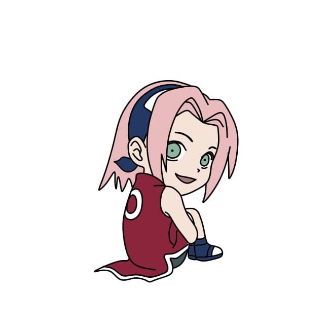 Hướng dẫn vẽ Sakura đơn giản