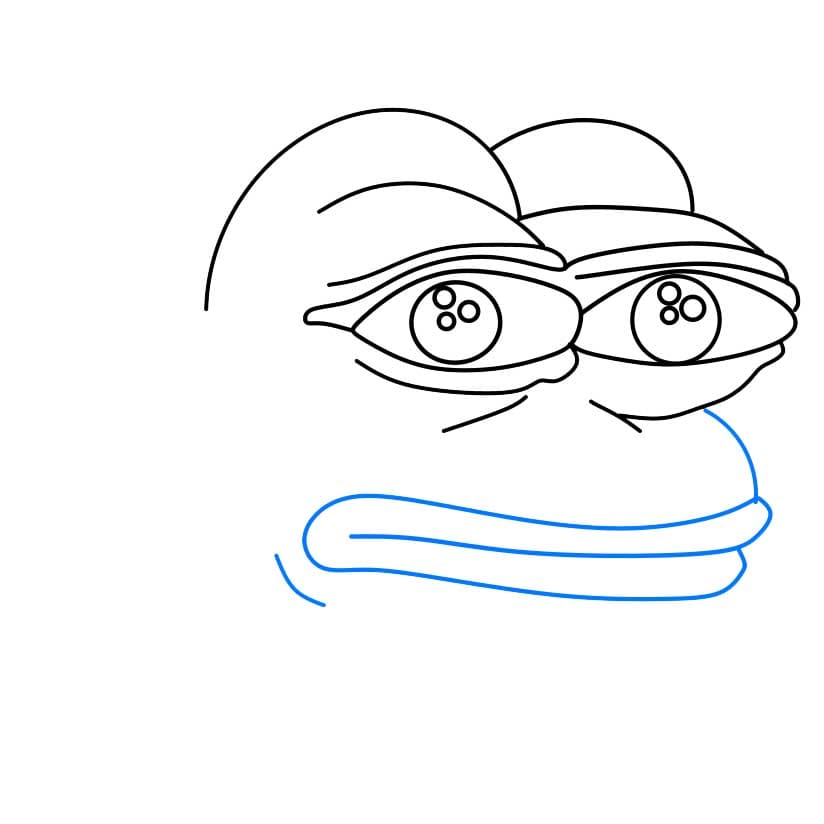 Hướng dẫn vẽ ảnh chế ( Meme) đang buồn chán - Bước 3