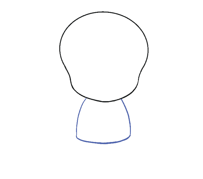 Hướng dẫn cách vẽ em bé siêu đáng yêu và ngộ nghĩnh cho bé - Bước 2