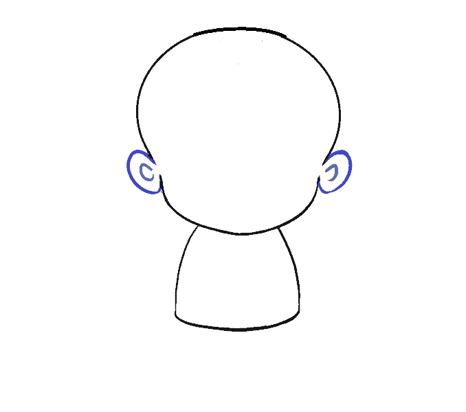 Hướng dẫn cách vẽ em bé siêu đáng yêu và ngộ nghĩnh cho bé - Bước 3