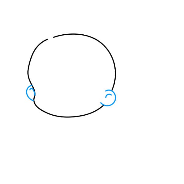 Hướng dẫn vẽ em bé dễ thương - Bước 2