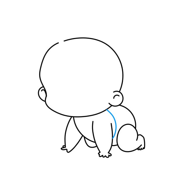 Hướng dẫn vẽ em bé dễ thương - Bước 5