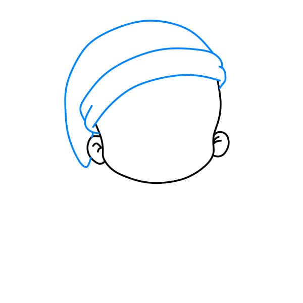 Hướng dẫn vẽ em bé - Bước 3