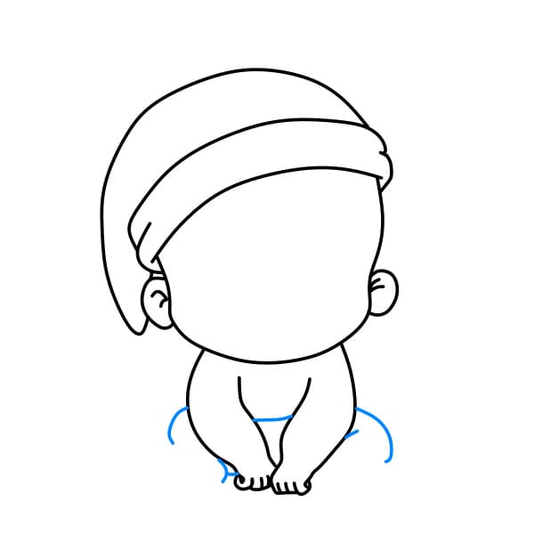 Hướng dẫn vẽ em bé - Bước 5