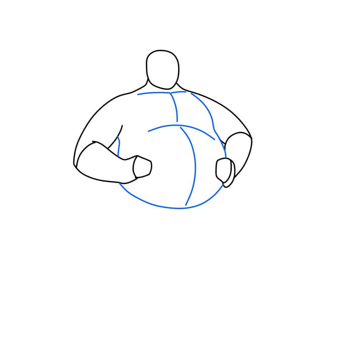 Hướng dẫn cách vẽ thân hình đẹp và đơn giản cho bé - Bước 3