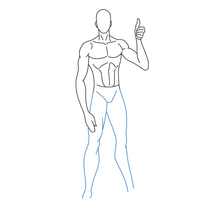 Hướng dẫn vẽ dễ dàng : thân hình - Bước 5