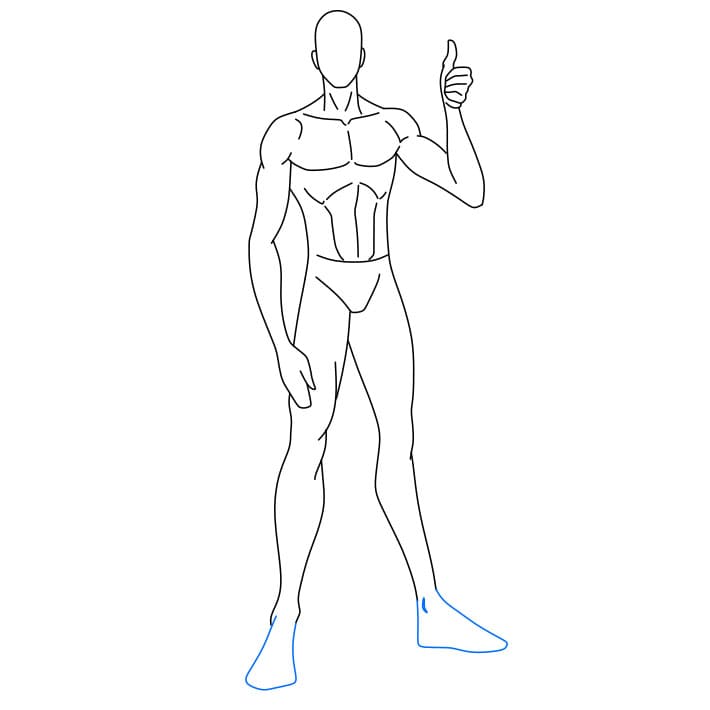 Hướng dẫn vẽ dễ dàng : thân hình - Bước 6