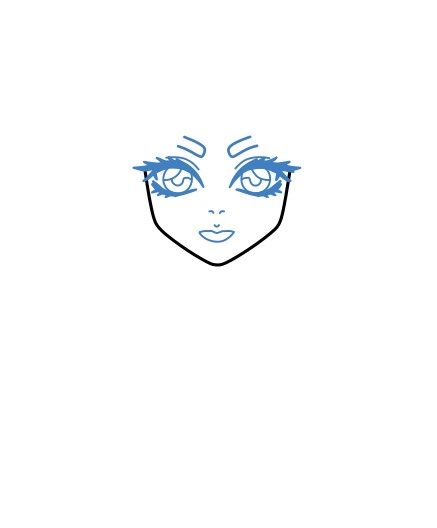 Hướng dẫn vẽ Wednesday addams lạnh lùng. - Bước 2