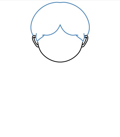 Hướng dẫn vẽ Wednesday addams đáng yêu. - Bước 3