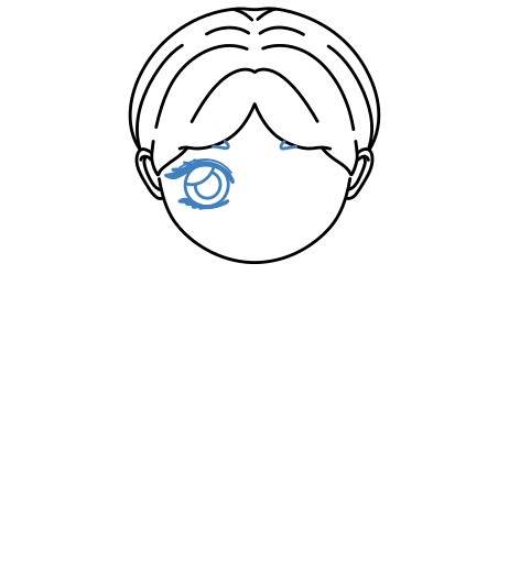 Hướng dẫn vẽ Wednesday addams đáng yêu. - Bước 5