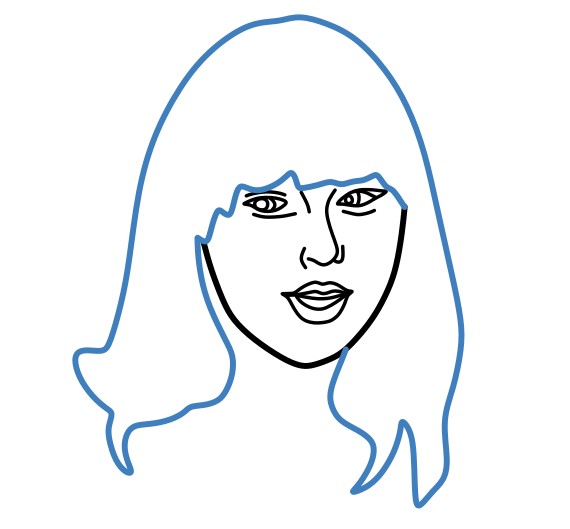 Hướng dẫn vẽ Taylor Swift đang biểu diễn. - Bước 5