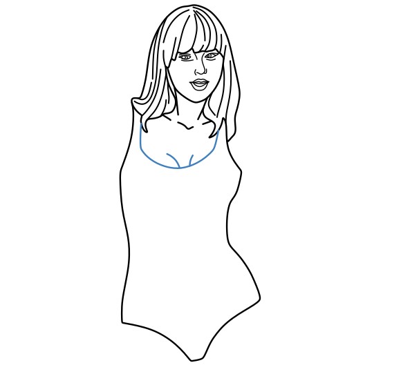 Hướng dẫn vẽ Taylor Swift đang biểu diễn. - Bước 9